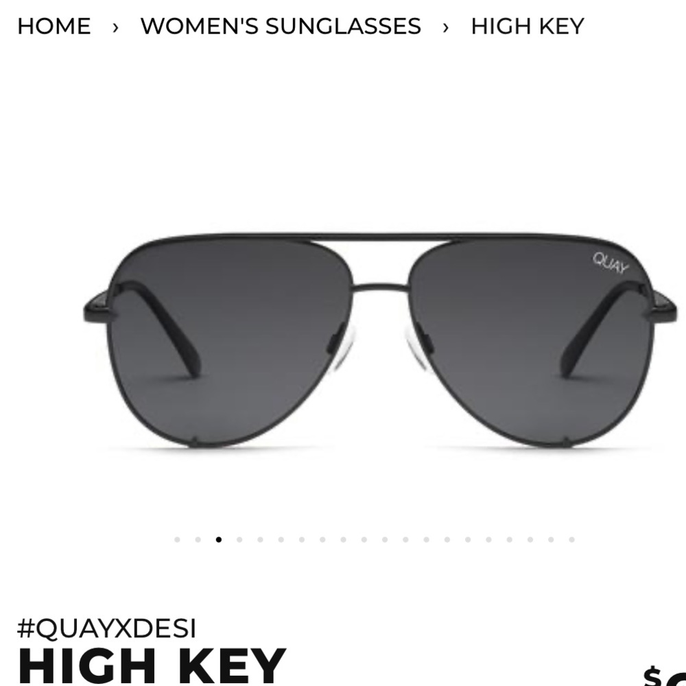 NWT QUAY high key polarized sunglasses #quayxdesi